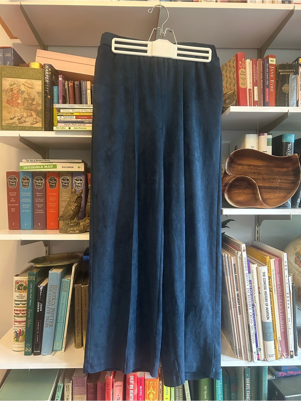 Aryeh Navy wide leg pants